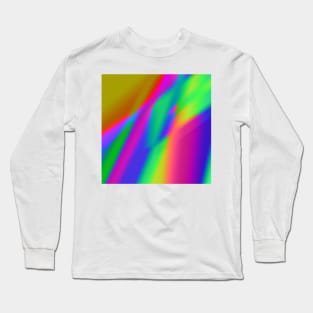 RED BLUE GREEN PINK ABSTRACT TEXTURE Long Sleeve T-Shirt